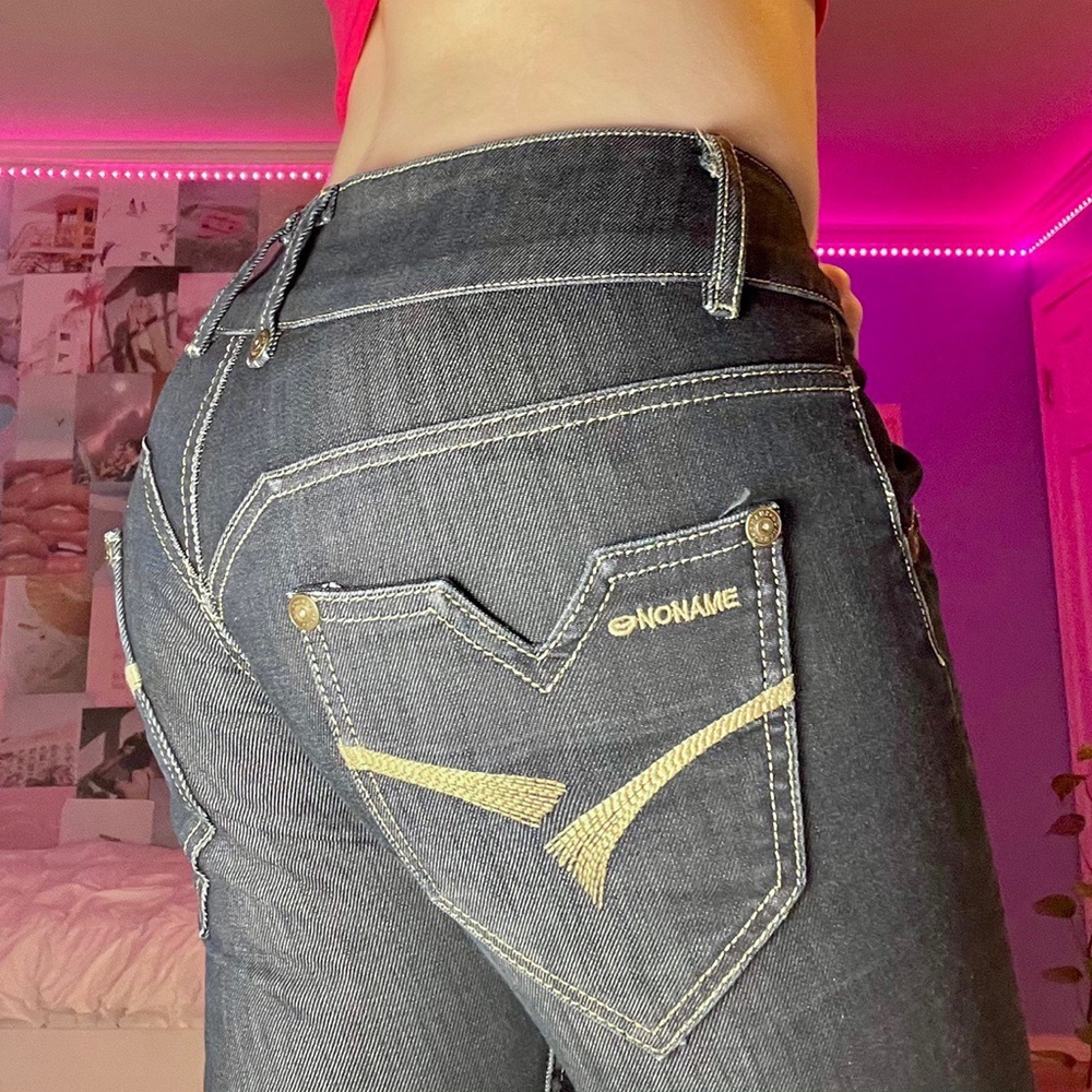 Vintage Low Waisted Straight Leg Jeans